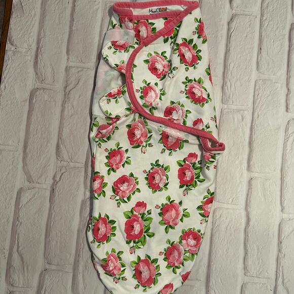 Lot of 2 Mama Cheetah Baby Girls Pink S/M 7-14 lbs Sleep Sacks Swaddle Cotton - Picture 9 of 14